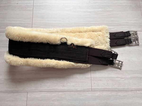 乗馬 KENTUCKY シープスキン 腹帯 ケンタッキー 馬具 ブラウン 125cm 乗馬用品