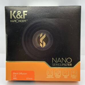 【美品】K&F Concept NANO-X ブラックディフュージョン 1/4 フィルター 67mm ブラックミスト Black Diffusion