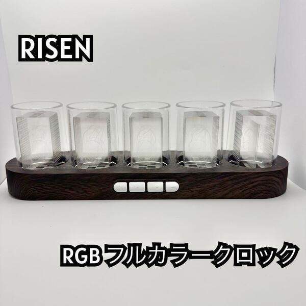 RGB Nixie Clock LEDニキシー管風置き時計