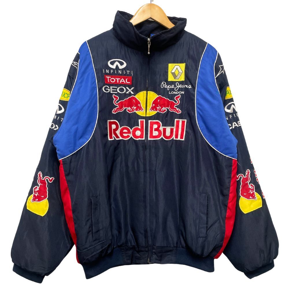 激レア！ レッドブル ライダースジャケット レーシングジャケット 本革 刺繍 激レア！ レッドブル ライダースジャケット レーシング
