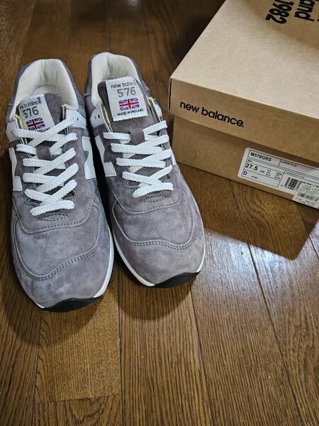 【未使用品】ニューバランス/NEW BALANCE★M576GRS★スエード★US9.5/27.5cm★グレー/灰色