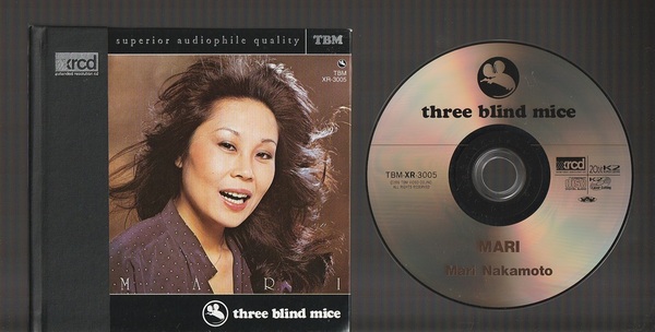 即決 20bit K2 XRCD 中本マリ MARI マリ TBM-XR-3005 国内盤 three blind mice 横内章次 稲葉国光 石松元 西条孝之介 伏見哲夫 松石和宏