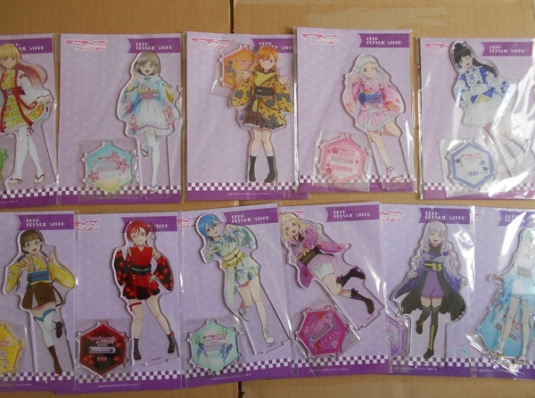 コンテンツシード ラブライブ!スーパースター!! デカアクリルスタンド 和風ドレス ver. 全11種セット