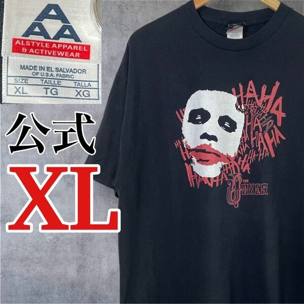激レア 2008年製 ダークナイト Joker 映画Tシャツ XL DC公式タグ ムービーヴィンテージTシャツ 古着 ビックフェイスプリント