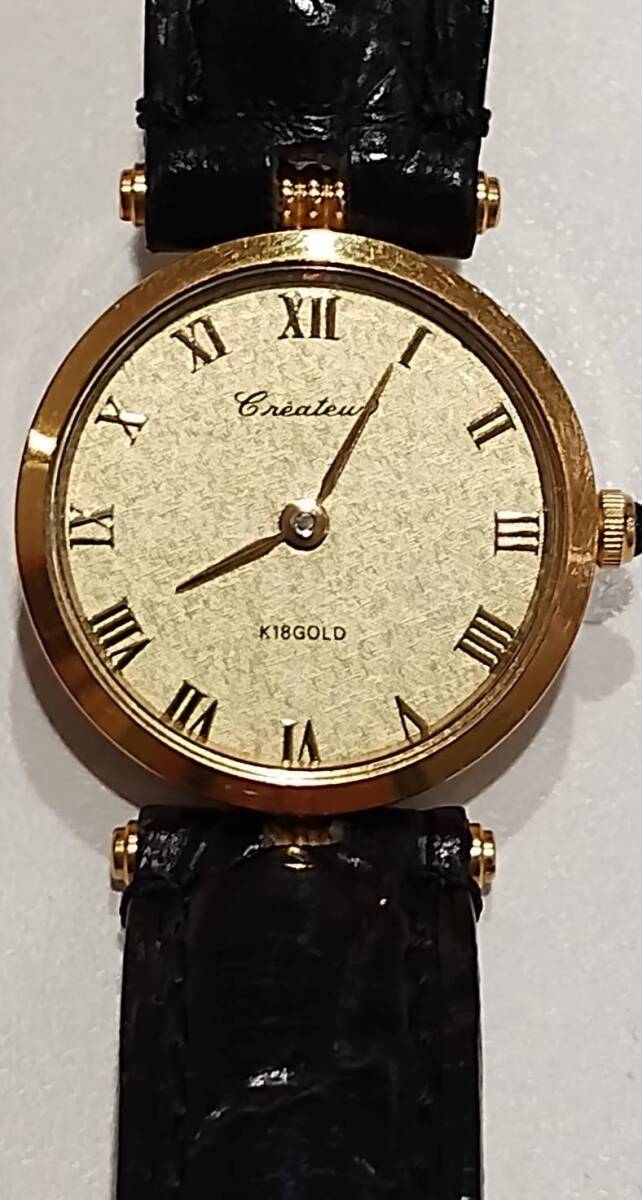 稼働☆18金☆美品】Per-aa 三菱マテリアル 18K BEZEL 腕時計