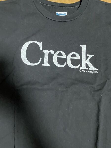 creek Tシャツ クリーク アングラー アメリカ製 古着 ロゴ 企業 USA