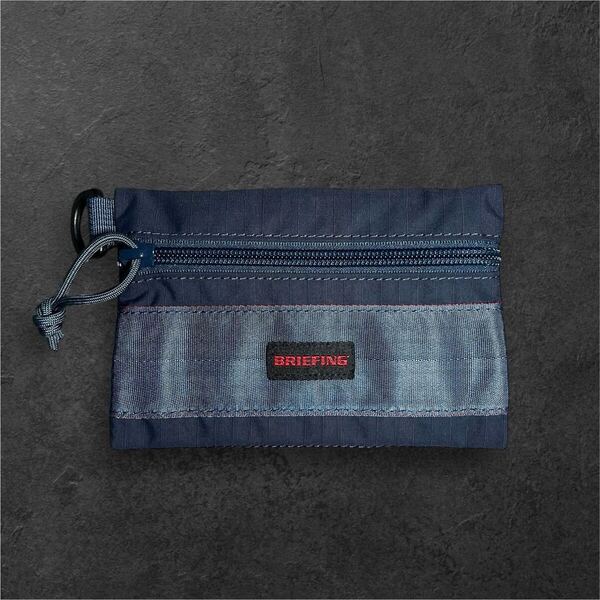 未使用品★BRIEFING ブリーフィング フラットポーチ FLAT POUCH ポーチ S 小物入れ MW ネイビー
