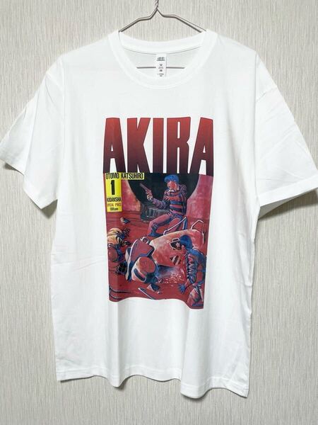 AKIRA Tシャツ 黒色 アキラ サイズL アニメ 90s ムービー 映画 white 白色 movie tee 半袖 送料無料 希少