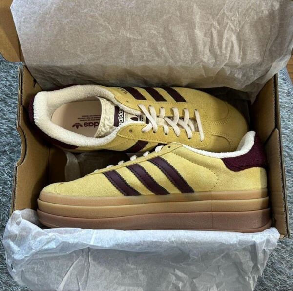 adidas GAZELLE イエロー スエード スニーカー 25cm アディダス 靴 新品