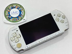 【K926】ソニー SONY プレイステーションポータブル PSP-3000 本体+みんなのテニス ソフト付 動作未確認 バッテリー欠品 ジャンク品