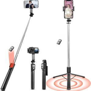 自撮り棒 VIdobole【軽量&安定の三脚付きセルカ棒】スマホスタンド スマホ 三脚 防風設計 iPhone/Android/カメラ対応 最大110cm伸縮