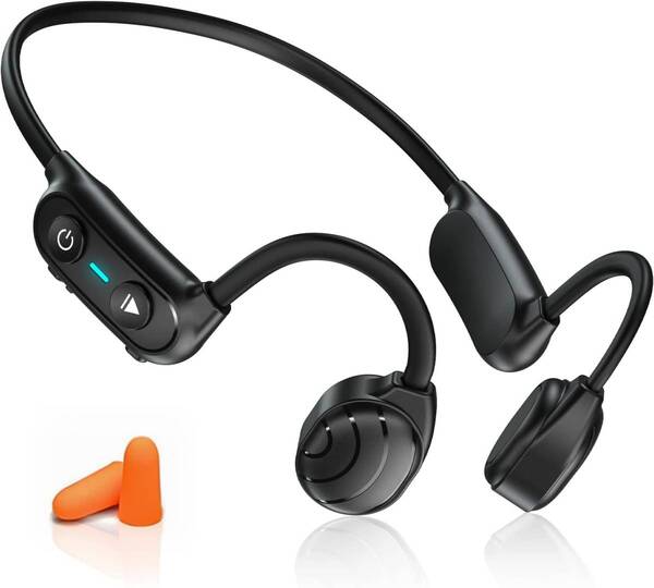 ワイヤレス骨伝導イヤホン、安定したBluetooth接続、防水スポーツイヤホン Type-C充電 防水 Siri対応 軽量