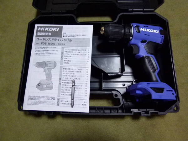◆◇未使用 HiKOKI(日立) FDS18DA ケース付き 送料込 18V コードレスドライバドリル◇◆管理番号E23