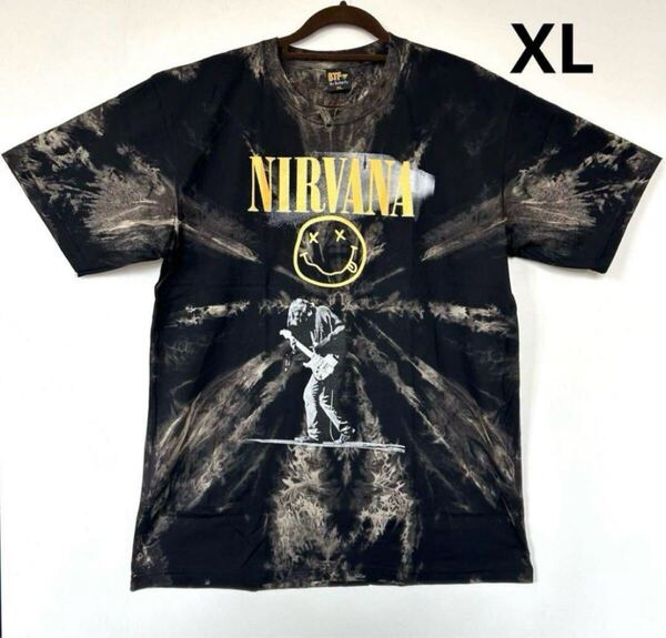 ◆送料無料◆新品 NIRVANA バンドTシャツ XLサイズ タイダイ ニルヴァーナ ロック