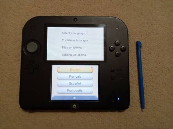 2DS 本体(エレクトリックブルー) 北米版 海外版 中古