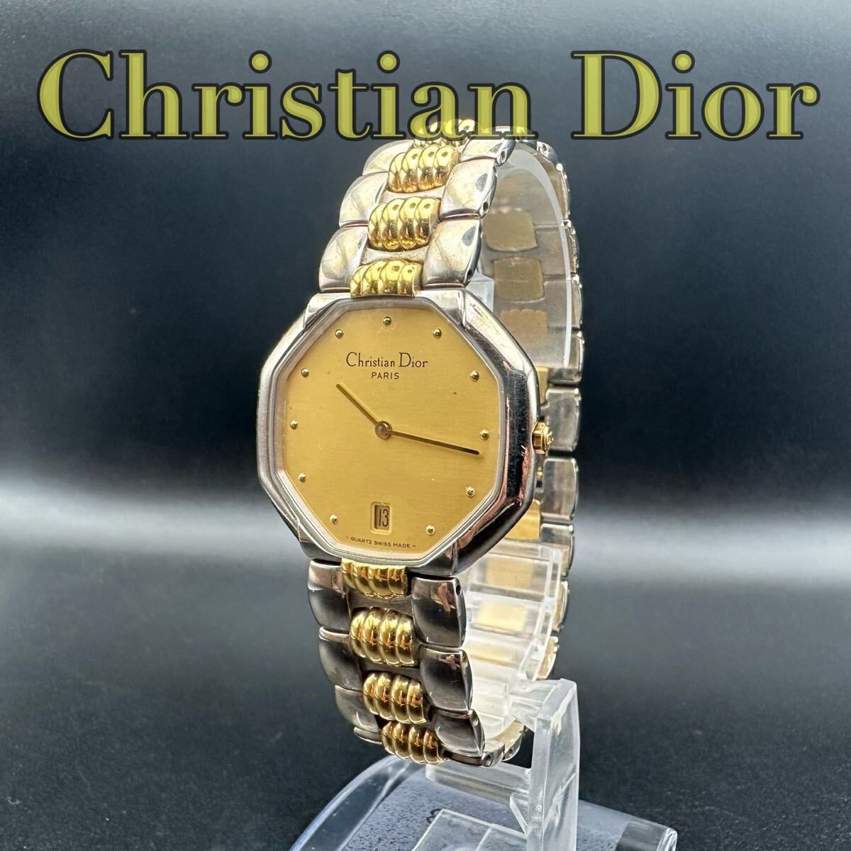稼動品✨ Dior 時計 腕時計 ロゴ オクタゴン コンビ バングル 803 Yahoo!オークション -「時計 オクタゴン」(クリスチャン