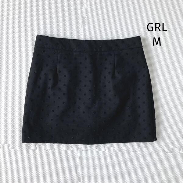 グレイル GRL ミニスカート風ショートパンツ【M】水玉 ドット タイト 美品