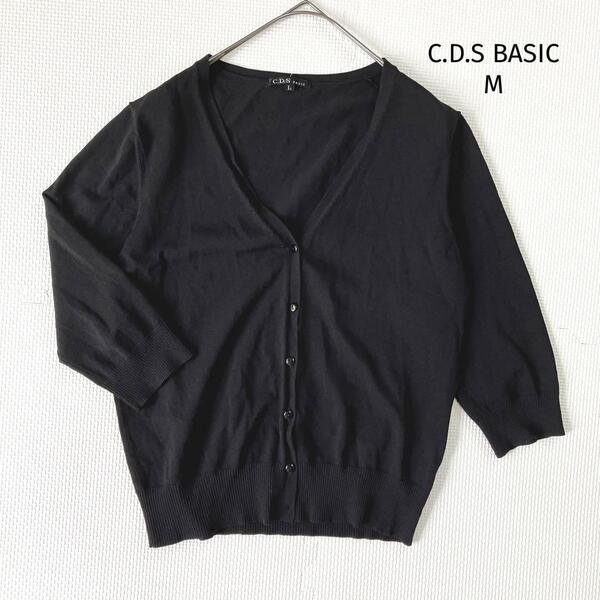 シーディーエスベーシック C.D.S BASIC サマーカーディガン【L】六分袖
