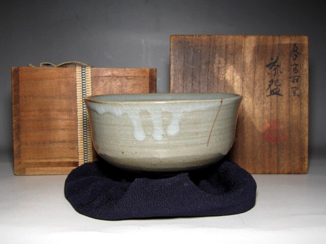 六代 高橋道八(1881-1941) 呉須赤絵 徳利 ニ客 六代 高橋道八(1881-1941) 呉須赤絵 徳利 ニ客