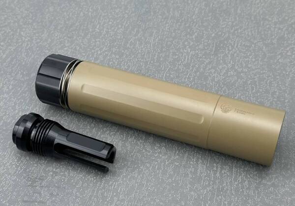 IRON AIRSOFT DeadAirタイプ SANDMAN-S サプレッサーFDE