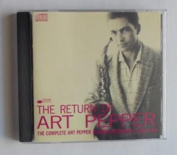 93年US盤 CD アート・ペッパー THE RETURN OF ART PEPPER Blue Note ブルーノート ジャズ