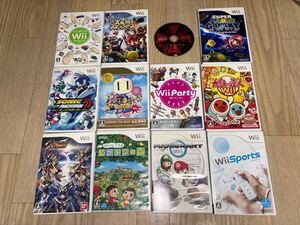 Wii用ソフト、12本セット!マリオ、ソニック、スマブラ、どうぶつの森、太鼓の達人など。