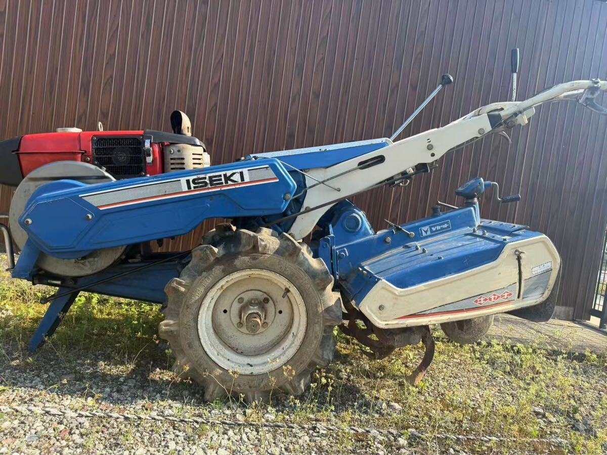 ISEKI 耕運機 多機能 青白　　引き取り限定 Yahoo!オークション -「イセキ 耕運機」(車体) (耕うん機、管理