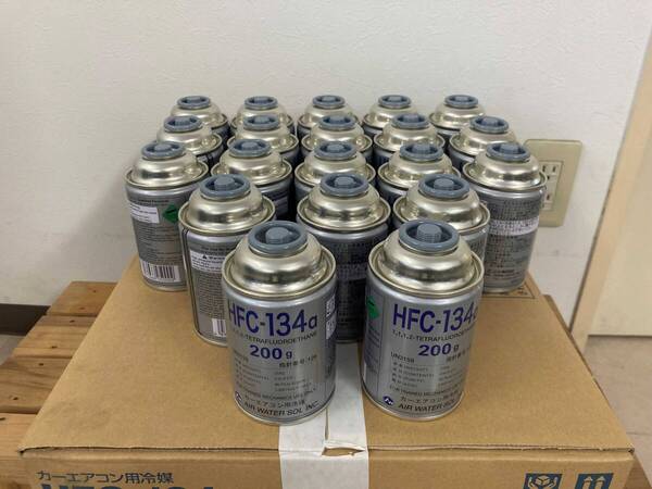 エアコンガス 20本 陸送 新品 クーラーガス カーエアコン HFC-134a(R134a) 200g