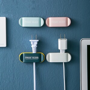 コード クリップ 家電ケーブルとusb ケーブルなどの収納 4枚入り