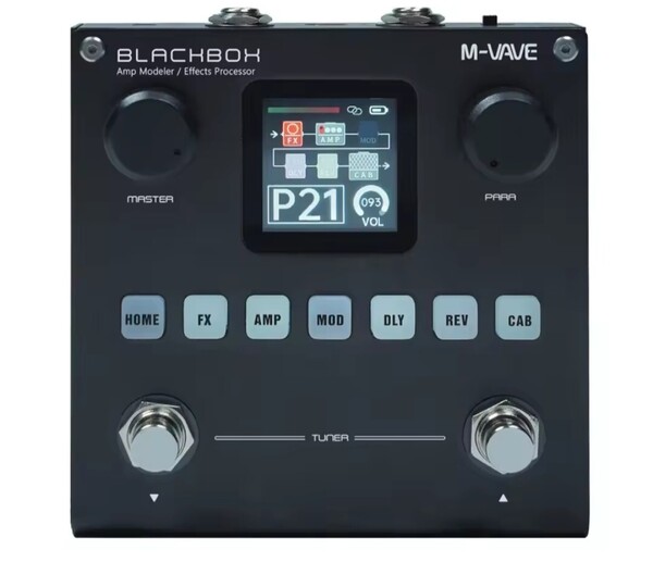 【新品】ミニマルチエフェクター BLACKBOX 内蔵バッテリー 10時間稼働 M-VAVE 小型 プリセット ブラック