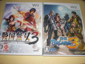 即決Wii 戦国無双3 & 戦国BASARA3