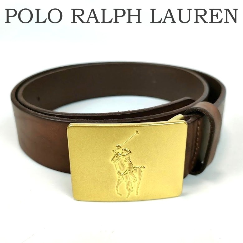 POLO Ralph Lauren ラルフローレン ロゴ ベルトゴールドバックル Yahoo!オークション -「ラルフローレン ベルト バックル