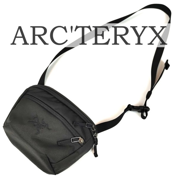 良品 ARC'TERYX アークテリクス MANTIS 1 WAISTPACK マンティス 1 ウエストパック ブラック 黒 ショルダーバッグ メンズ ボディバッグ