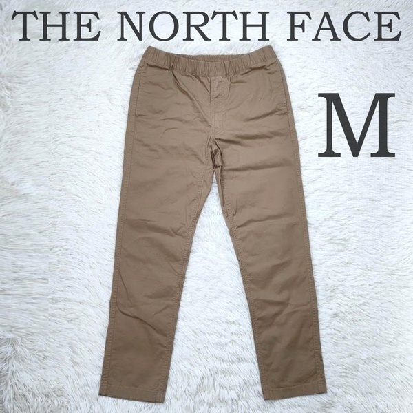 美品 THE NORTH FACE ザノースフェイス コットンオックスライト クライミング パンツ M ベージュ メンズ NB32233 イージー チノ ジョガー