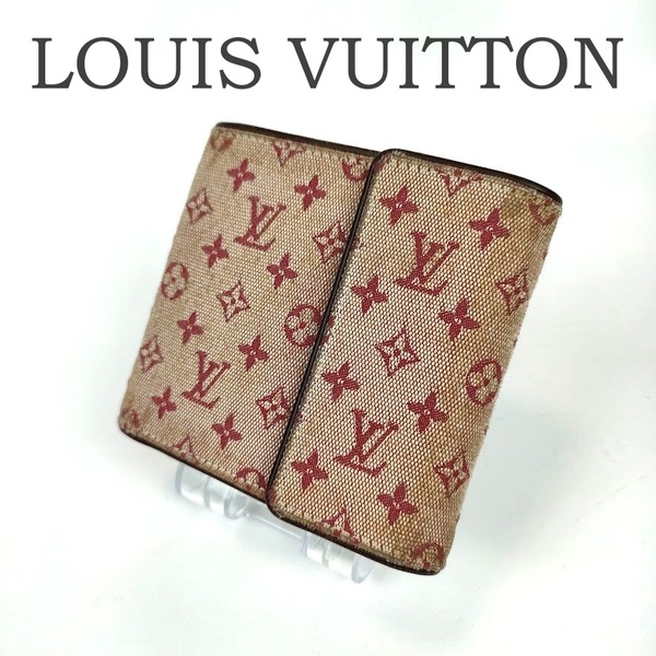 LOUIS VUITTON ルイヴィトン 三つ折財布 モノグラムミニ ポルトビエ カルトクレディ モネ M92241 レディース スリーズ キャンバス レザー