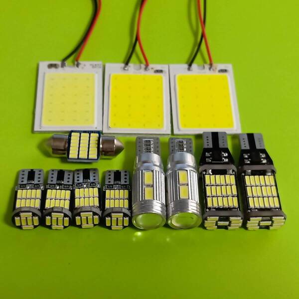 GSA/ACA33/38W ヴァンガード 爆光! T10 LED ルームランプ ポジション ナンバー灯 バックランプ 12個セットホワイトトヨタ/45/10/26/t28/s24