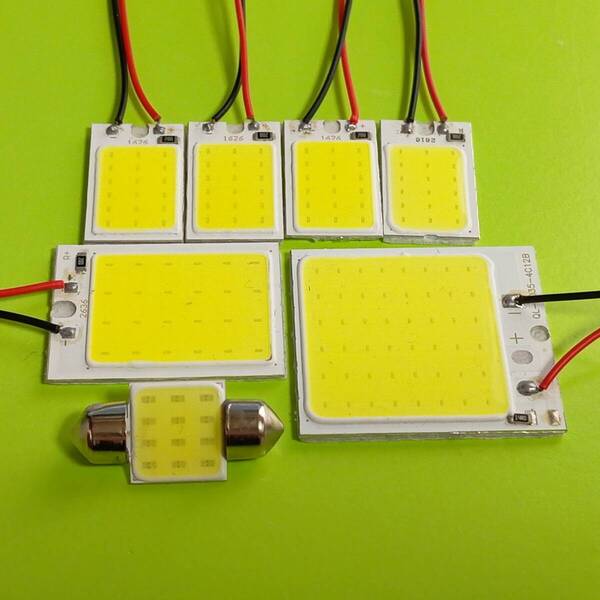 NHW20 プリウス 超爆光! T10 LED ルームランプ COB全面爆光 7個セット ホワイト トヨタ /c48/c24/c18/t31