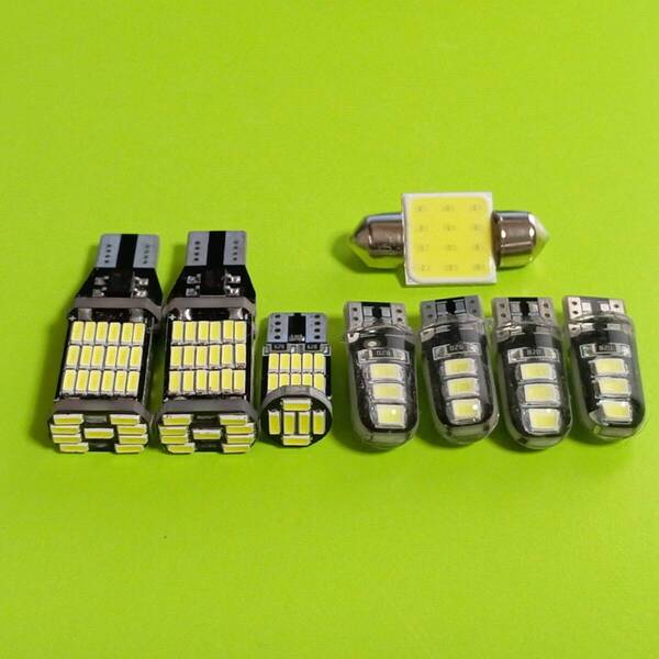 爆光8個セット! DR17V NV100 クリッパー T10 LED ルームランプセット ポジション ナンバー灯 バックランプ ホワイト 日産 45/26/t31/6