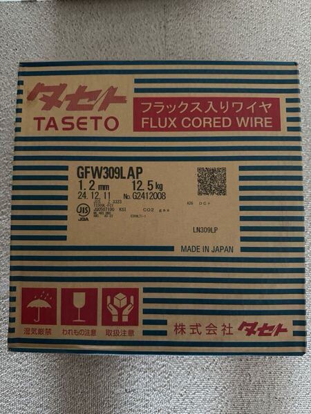 TASETO タセト フラックス入りワイヤ GFW309LAP 溶接ワイヤー 1.2mm 12.5kg