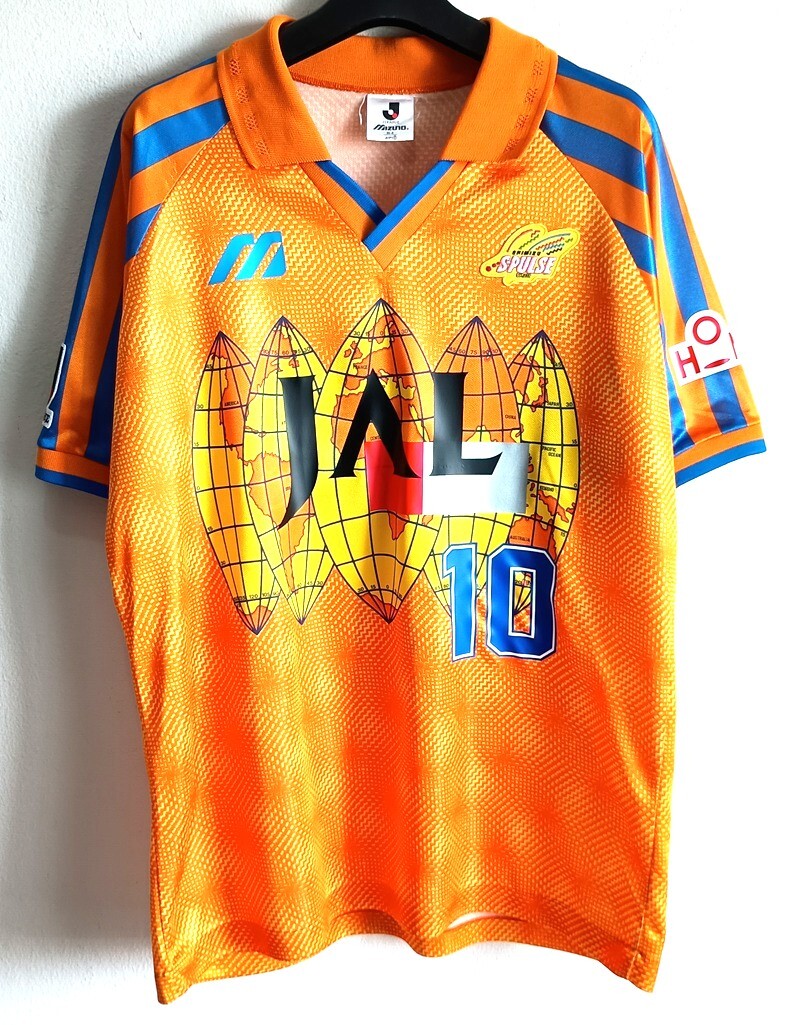 レア❗️エスパルス 1993-95 ユニフォーム 10番 澤登正朗 サイン入り Yahoo!オークション -「澤登 ユニフォーム」の落札相場・落札価格
