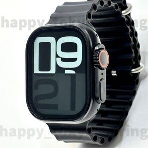 新品 Apple Watch 10 Ultra2 代替品 ブラック 2.19インチ 大画面 S9 スマートウォッチ 通話 音楽 健康 スポーツ 防水 血中酸素 android iOS