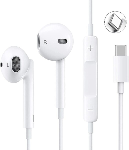 イヤホン タイプc 有線 Type-C接続 HiFi音質 遅延なし 重低音 マイク付き 通話対応 リモコン 音量調節 快適な装着感【iPhone15/16対応】