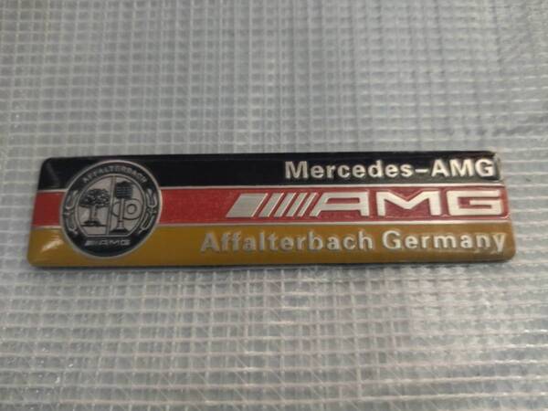 【ゆうパケット送料込】Mercedes-AMG エンブレムプレート 縦2.5cm×横10.2㎝ メルセデスベンツ