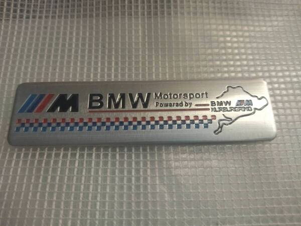 【ゆうパケット送料込】BMW M Performance エンブレムプレート 横10.2cm×縦2.7cm ⑥