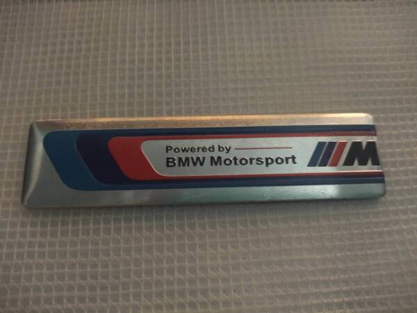 【ゆうパケット送料込】BMW Motorsport M エンブレムプレート 横10cm×縦3cm ①