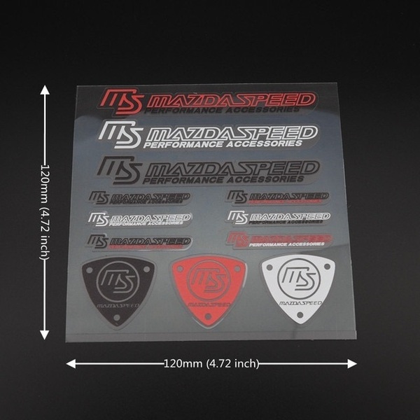 【ゆうパケット送料込】MAZDA SPEED ステッカー 横12cm×縦12cm ① マツダ スピード