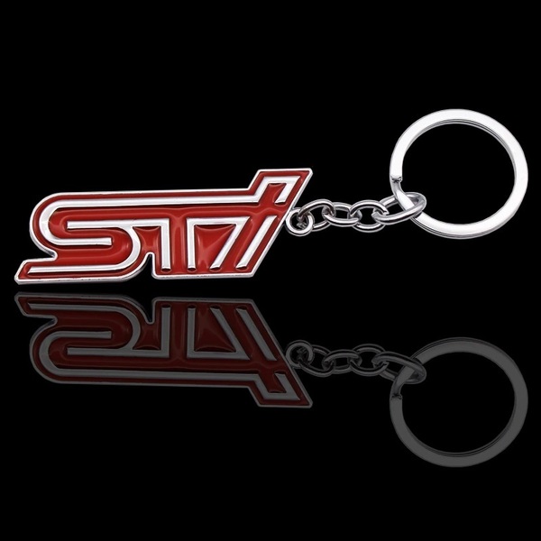 【ゆうパケット送料込】STI キーホルダー 横6cm×縦2.5cm スバル SUBARU