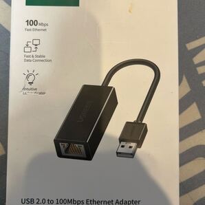 UGREEN USB LANアダプター USB To RJ45 100/10Mbps 高速有線 Switch Wii Macbook等に最適