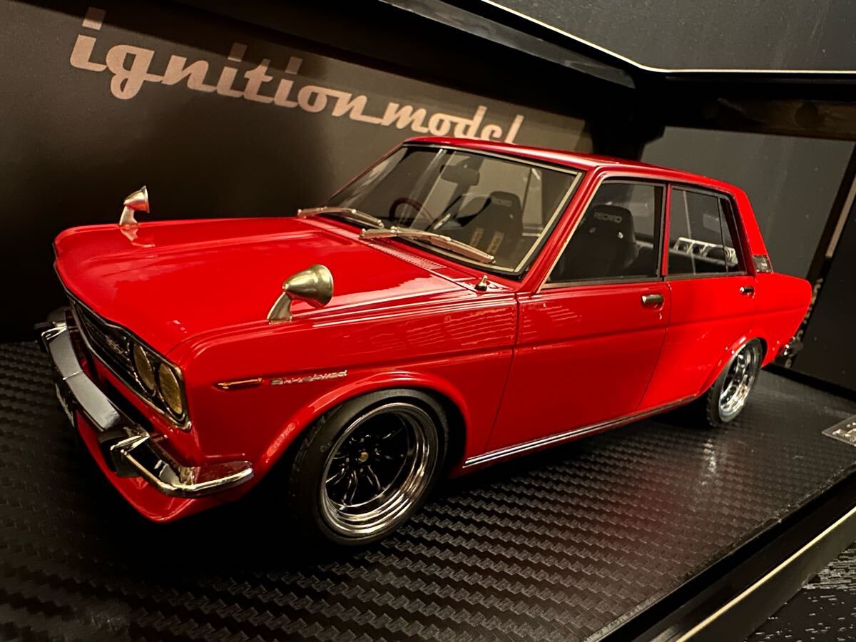 【限定120台】 ダットサンブルーバード SSS P510 イグニッションモデル IG0611 1/18 Datsun Bluebird SSS (P510) White | LINE UP