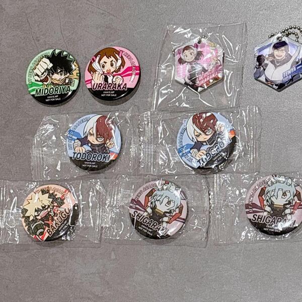 ヒロアカ 僕のヒーローアカデミア くら寿司 ビッくらポン 缶バッジ 美品